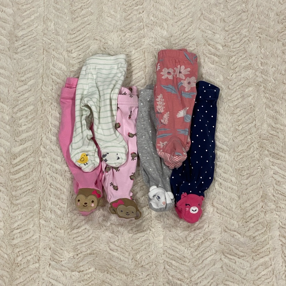 Carter's Baby Girl Footed Pants